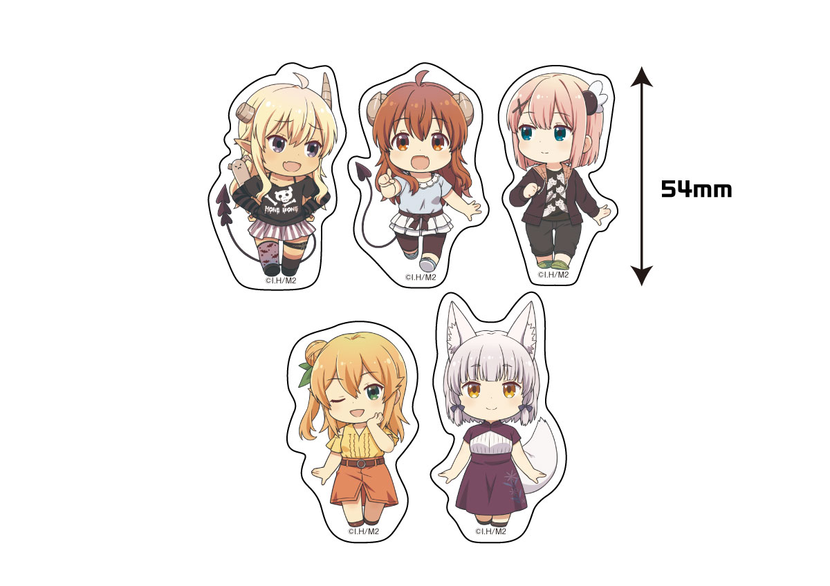 まちカドまぞく キャラクターステッカー